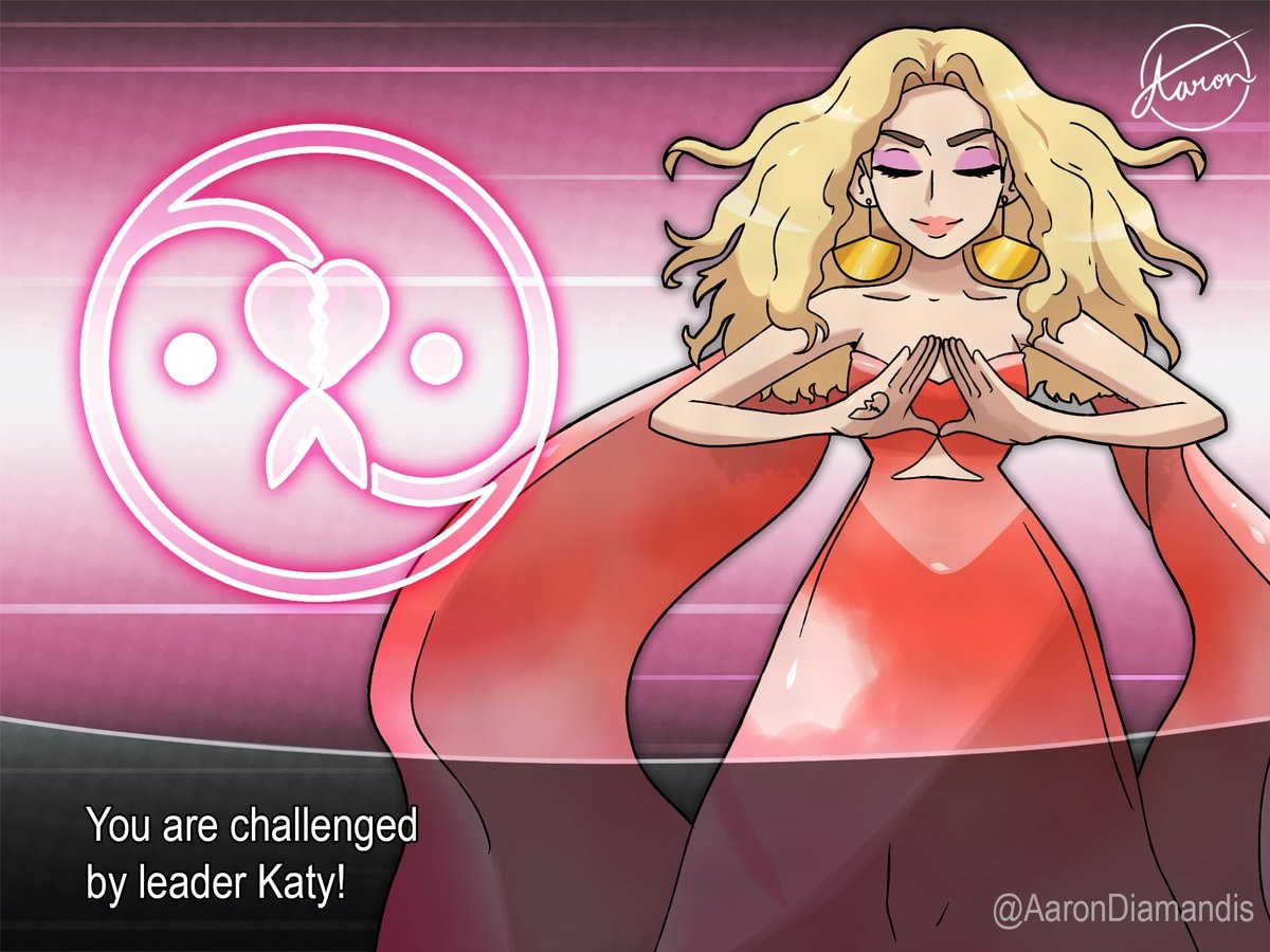 Katy Perry en aniversario de Pokémon
